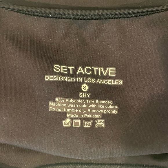 Black SET Active Sports Bra - Picture 3 of 3